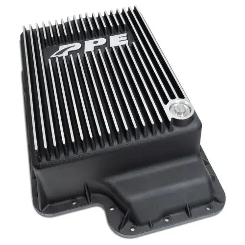Pacific Performance Engineering - PPE 5R110 Heavy-Duty Cast Aluminum Transmission Pan for Ford (2003-10) Super Duty 6.0L/6.4L Power Stroke (Brushed)