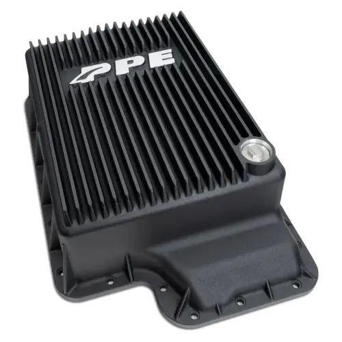 Pacific Performance Engineering - PPE 5R110 Heavy-Duty Cast Aluminum Transmission Pan for Ford (2003-10) Super Duty 6.0L/6.4L Power Stroke (Black)