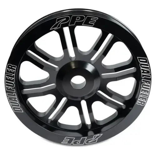 Pacific Performance Engineering - PPE Billet Aluminum Pulley Wheel 816 Style for Chevy/GMC (2001-16) 6.6L Duramax