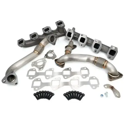 Pacific Performance Engineering - PPE High-Flow Exhaust Manifold and Up-Pipe Kit for Chevy/GMC (2002-04 (CA LB7)) 6.6L Duramax (Raw)