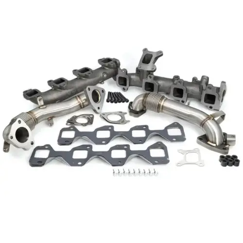 Pacific Performance Engineering - PPE High-Flow Exhaust Manifold and Up-Pipe Kit for Chevy/GMC (2017-26) 6.6L Duramax (Raw)