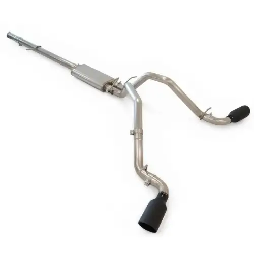 Pacific Performance Engineering - PPE Cat-Back Exhaust System Dual Exit for Chevy/GMC (2009-13) 4.8L/5.3L V8 1500 (Black Ceramic Coated Tips, Raw Tubes Finish)