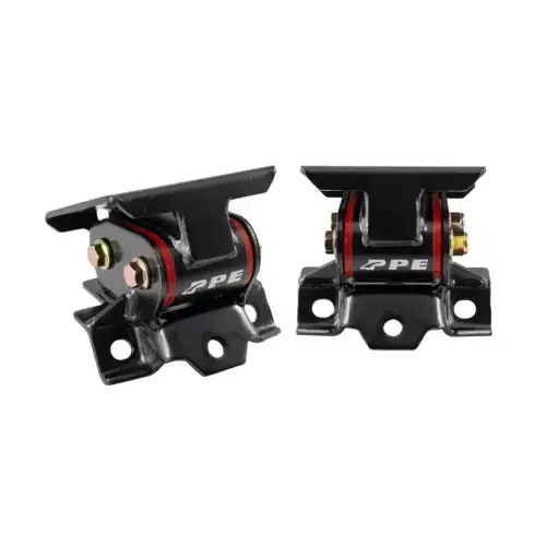 Pacific Performance Engineering - PPE Engine Mount Kit for Chevy/GMC (2011-16) 6.6L Duramax (w/ Silicone Bushings, Red)