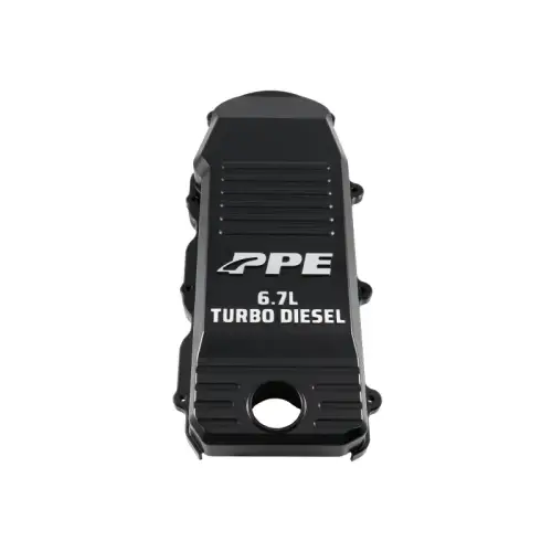 Pacific Performance Engineering - PPE Billet Aluminum Crankcase Breather Cover for Dodge/Ram (2007.5-24) 6.7L Cummins (Black)