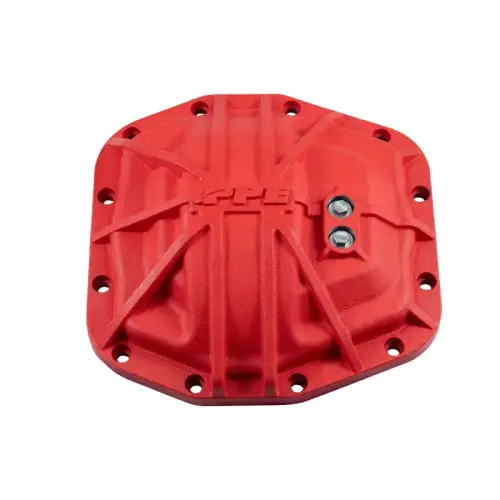 Pacific Performance Engineering - PPE Dana 44-M210 12-Bolt Nodular Iron Front Differential Cover for Jeep (2018-26) Wrangler/Gladiator (Red)