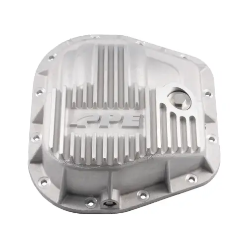 Pacific Performance Engineering - PPE Sterling 10.25"/10.5"-12-Bolt Heavy-Duty Cast Aluminum Rear Differential Cover for Ford (1990-26) Super Duty (Brushed)