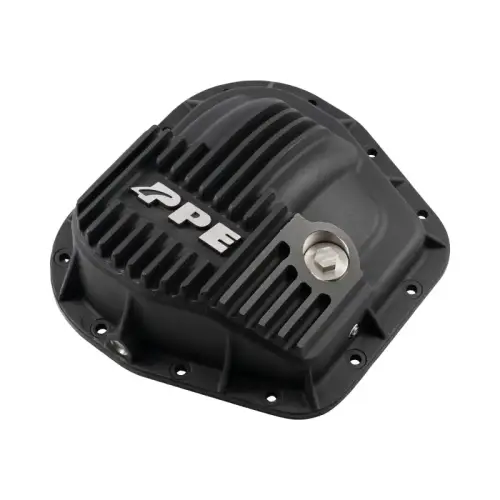 Pacific Performance Engineering - PPE Sterling 10.25"/10.5"-12-Bolt Heavy-Duty Cast Aluminum Rear Differential Cover for Ford (1990-26) Super Duty (Black)