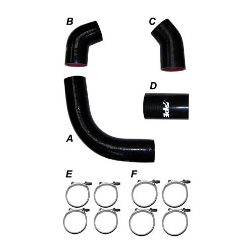 Pacific Performance Engineering - PPE Turbo Charge Pipe Silicone Hose Kit for Chevy/GMC (2002-04) Duramax 6.6L LB7