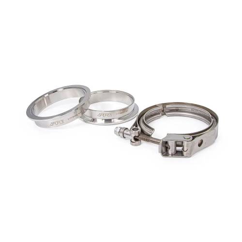 Pacific Performance Engineering - PPE Quick-Release V-Band Set - 1.5", Stainless, 3-Piece (Universal)