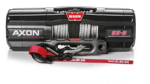 Warn - Warn AXON 55-S Powersports Winch with Plow Mode, 5,500 lb Synthetic Rope