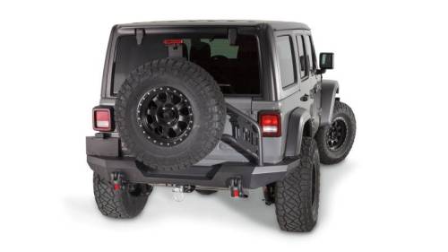 Warn - Warn Elite Rear Bumper for Jeep (2018-26) Wrangler JL - Tire Carrier Compatible