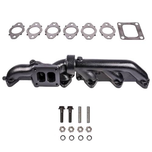 ATS Diesel Performance - ATS Pulse Flow Exhaust Manifold Kit for Dodge (2003-07) 5.9L Cummins, 2-Pc T4
