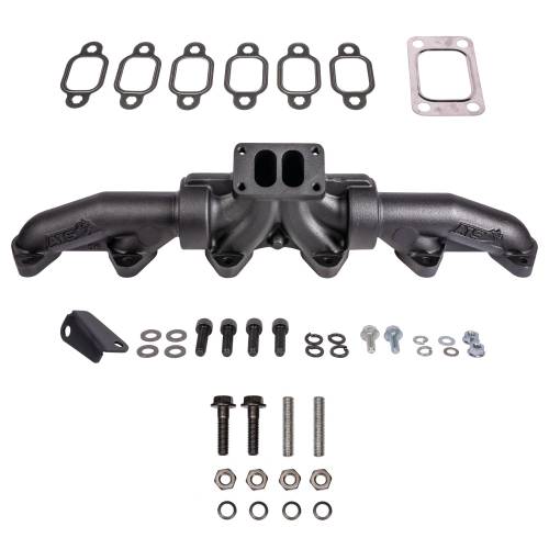 ATS Diesel Performance - ATS Pulse Flow Exhaust Manifold Kit for Dodge (1994-98) 5.9L Cummins, 3-Pc T3