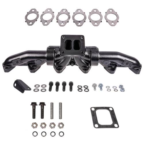 ATS Diesel Performance - ATS Pulse Flow Exhaust Manifold Kit for Dodge (1998.5-02) 5.9L Cummins, 3-Pc T4