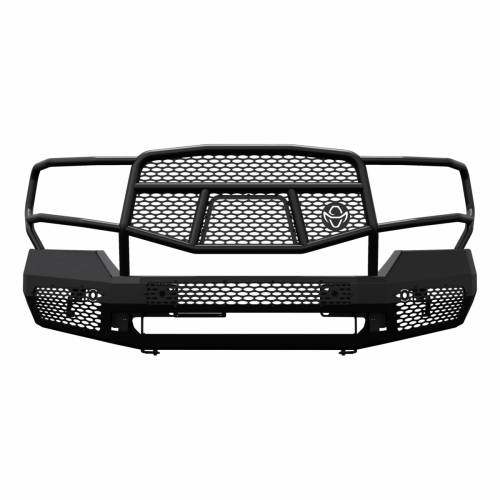 Ranch Hand - Ranch Hand Midnight Front Bumper with Grille Guard for GMC (2015-19) 2500/3500 HD