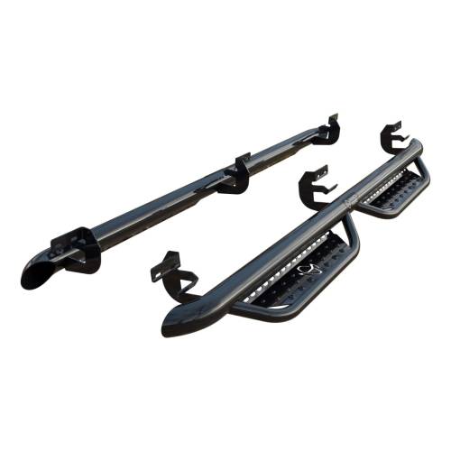 Ranch Hand - Ranch Hand Legend 4-Step Running Steps for Dodge/Ram (2009-27) 1500/1500 Classic/2500/3500 (Crew Cab)