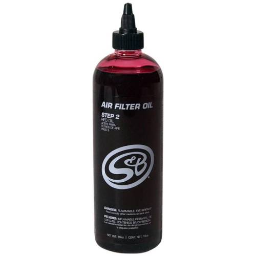 S&B - S&B Air Filter Oil, Filter charger, Red, 16 oz., Squeeze