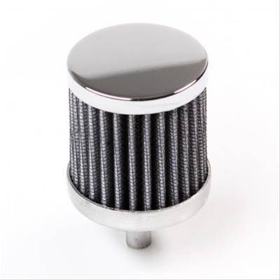 S&B - S&B Crankcase Vent Filter, 1" Hole, Clamp-On with Chrome Shield