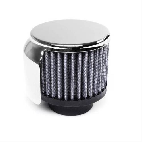 S&B - S&B Crankcase Vent Filter, 1.375" Hole, Clamp-On with Chrome Shield