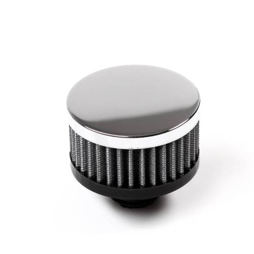S&B - S&B Crankcase Vent Filter, 3" Screw-In, with Chrome Shield