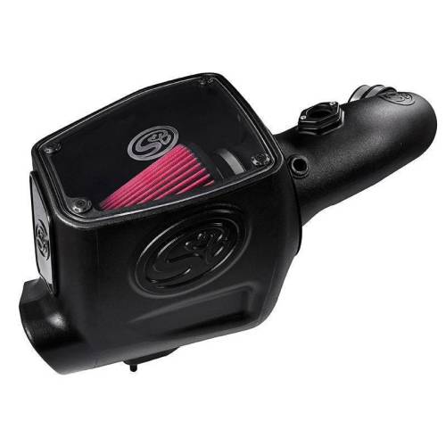 S&B - S&B Cold Air Intake Kit for Ford (2008-10) F250/F350 6.4L, Power Stroke (Cotton Cleanable, Red)