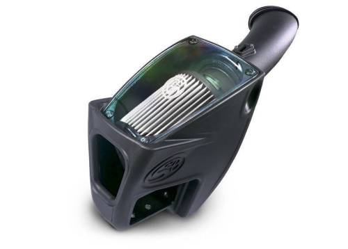 S&B - S&B Cold Air Intake Kit for Ford (2011-16) F-250/F-350/F-450/F-550 6.7L, Power Stroke (Dry Extendable, White)