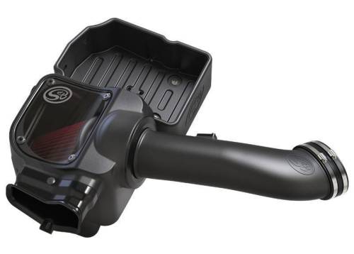 S&B - S&B Cold Air Intake Kit for Ford (2017-19) 6.7L Power Stroke (Cotton Cleanable, Red)