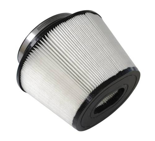S&B - S&B Intake Replacement Air Filter for Ford (2008-10) F-250/F-350 6.4L Diesel w/ Oval Flange (Dry Extendable, White)