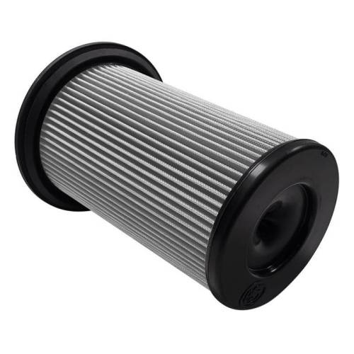S&B - S&B Intake Replacement Filter for Cadillac (2021-25) Escalade 3.0L/6.2L, Diesel - Chevy/GMC (2021-25) Yukon, Suburban, Tahoe 3.0L, Diesel - Chevy/GMC (2020-25) 1500 3.0L, Diesel (Dry Extendable, White)