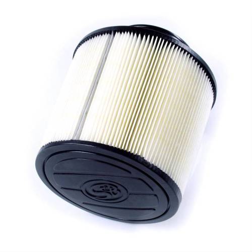 S&B - S&B Intake Replacement Filter for Chevy/GMC (2009-15) Yukon/Tahoe/Escalade/Avalanche/Suburban/1500/2500/3500 (Dry Extendable, White)
