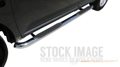 Steelcraft - Steelcraft 3" Round Side Bars for Chevy/GMC (2007-18) Silverado/Sierra 1500/2500/3500 (Black)
