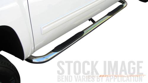 Steelcraft - Steelcraft 3" Round Side Bars for Ford (1999-16) F-250/350 Regular Cab (Black)