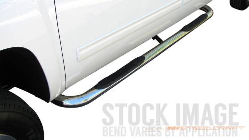 Steelcraft - Steelcraft 3" Round Side Bars for Dodge/Ram (1994-01) 1500 & (94-02) 2500/3500 Regular Cab (Black)