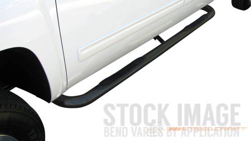 Steelcraft - Steelcraft 3" Round Side Bars for Jeep (1984-01) Cherokee 4-Door (Black)
