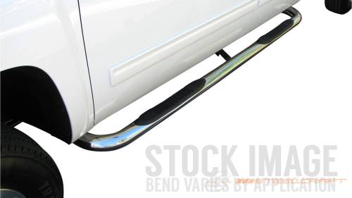 Steelcraft - Steelcraft 3" Round Side Bars for Toyota (2004-06) Tundra Double Cab (Stainless)