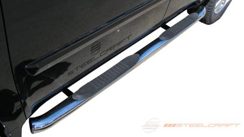 Steelcraft - Steelcraft 3" Round Side Bars for Honda (2016-22) Pilot (Stainless)