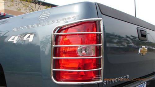 Steelcraft - Steelcraft Taillight Guards for Chevy (2007-13) Silverado 1500 & (07-14) 2500/3500 (Black)