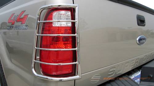 Steelcraft - Steelcraft Taillight Guards for Ford (1999-20) F-250/350 SuperCab (Black)