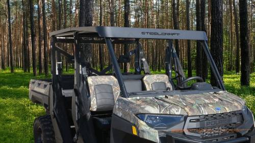 Steelcraft - Steelcraft UTV Roof Basket Flat (no rails) for Polaris (2018-24) Ranger XP 1000 (Fine Textured Black)