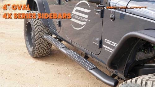 Steelcraft - Steelcraft 4X Series Side Bars for Ford (2019-24) Ranger SuperCrew (Stainless)