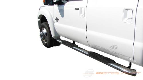 Steelcraft - Steelcraft 5" Oval Premium Side Bars for Ford (1999-16) F-250/350 & (08-16) F-450 Crew Cab (Stainless)