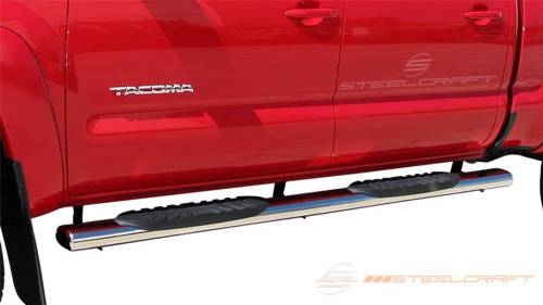 Steelcraft - Steelcraft 5" Oval Side Bars for Toyota (2024-25) Tacoma Double Cab (Stainless)
