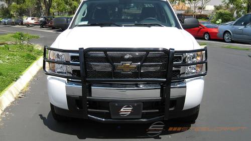 Steelcraft - Steelcraft HD Grille Guard for Chevy (2007-13) Silverado 1500 (Black)