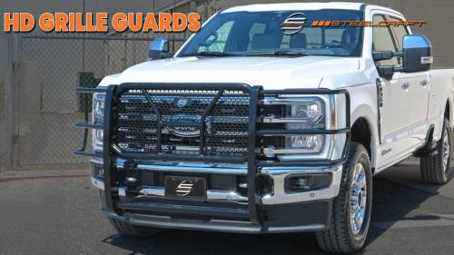Steelcraft - Steelcraft HD Grille Guard for Chevy (2015-19) Silverado 2500/3500 (Black)
