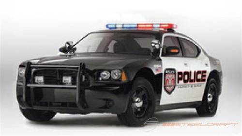 Steelcraft - Steelcraft Police Push Bumper for Dodge (2006-10) Charger (Black)