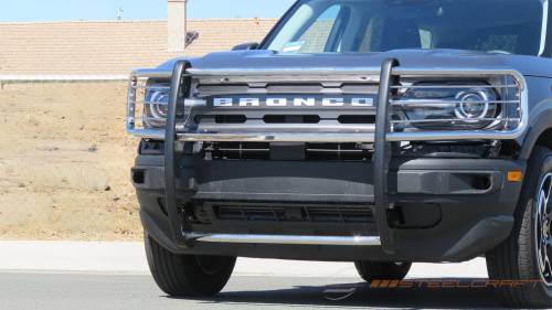 Steelcraft - Steelcraft Grille Guard for Ford (2021-24) Bronco (Black, Excl. models with tow hooks)