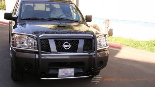 Steelcraft - Steelcraft Grille Guard for Nissan (2005-07) Frontier & Pathfinder (Black)