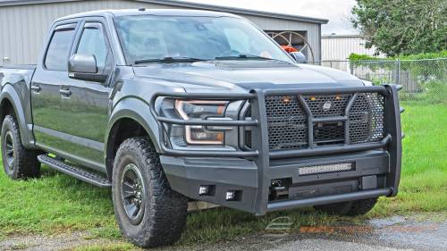 Steelcraft - Steelcraft Elevation Front Bumper for Ford (2017-20) Raptor (Fine Textured Black, Accommodates Front Camera & Adaptive Cruise Control)