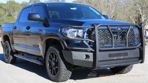 Steelcraft - Steelcraft Elevation Front Bumper for Toyota (2014-21) Tundra (Fine Textured Black, Accommodates Adaptive Cruise Control / TSS)