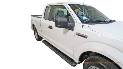 Steelcraft - Steelcraft STX600 Running Boards for Ford (2015-25) F-150, (17-25) F-250/350 & (22-25) F-150 Lightning Regular Cab (Black)